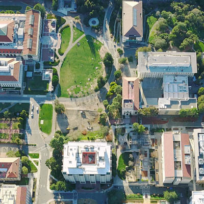 overhead view of a neighborhood to represent the local government industry